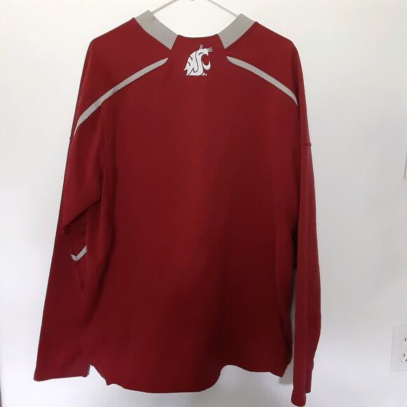 Washington State Cougars Sweatshirt Mens L Red Long Sleeve Therma Fit Y2K Nike - Picture 6 of 9